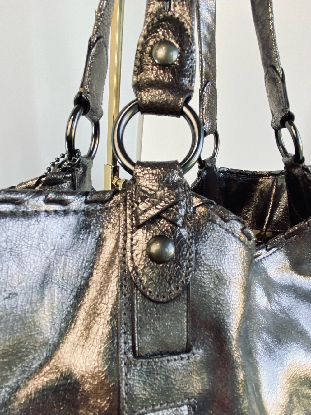 Coach XL Dylan Tote – Limited Edition Metallic Whipstitch - Picture 6 of 16